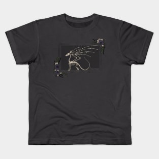 Dragon Skeleton Dark Kids T-Shirt